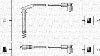 MAGNETI MARELLI 941318111154 -  Комплект проводов зажигания